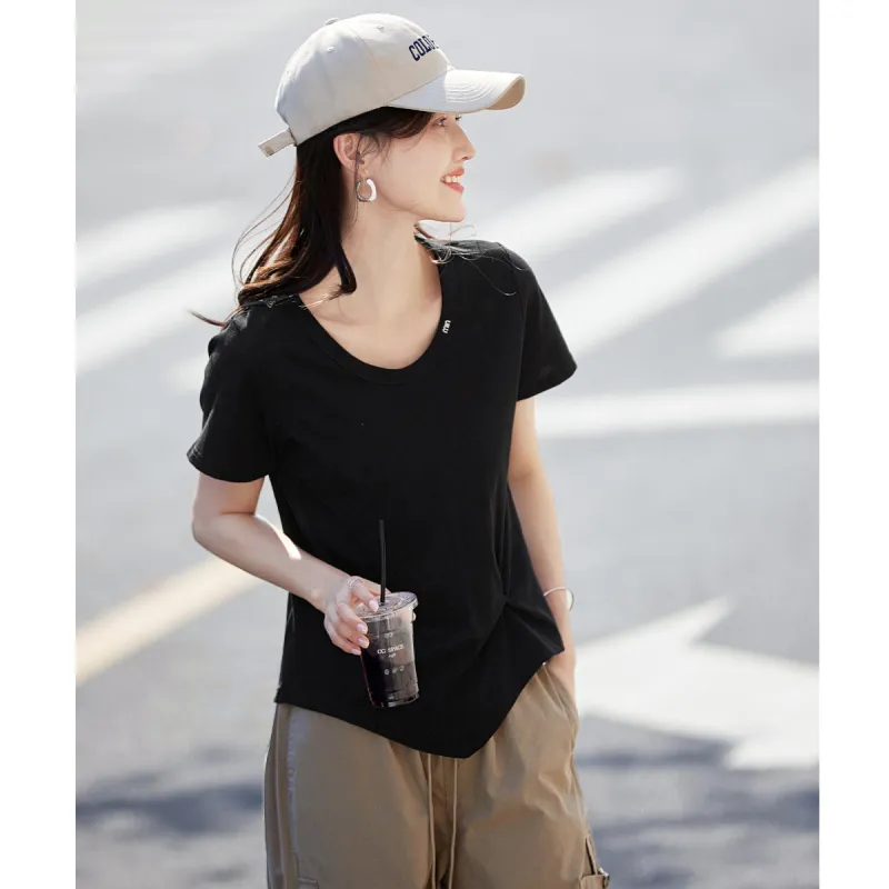 Still quiet T Shirts Women's Black-1
