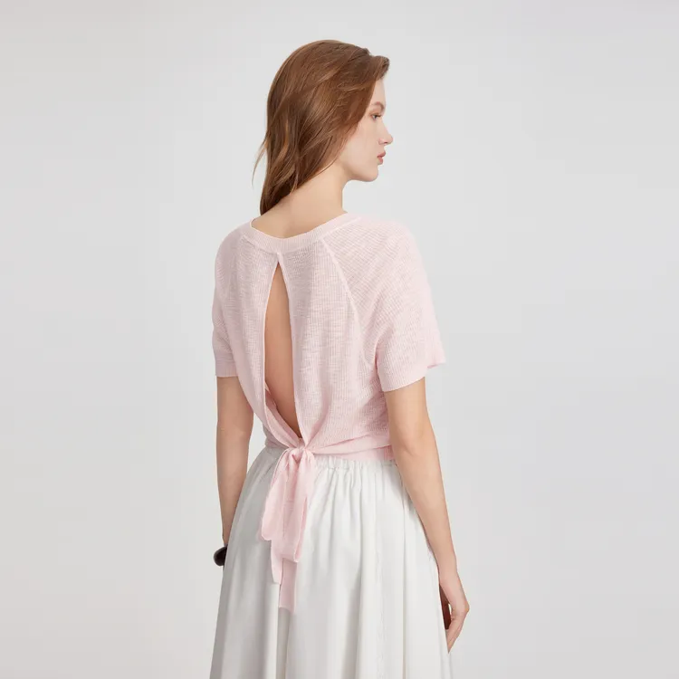 ELLE Knitwear Women's Pink-5