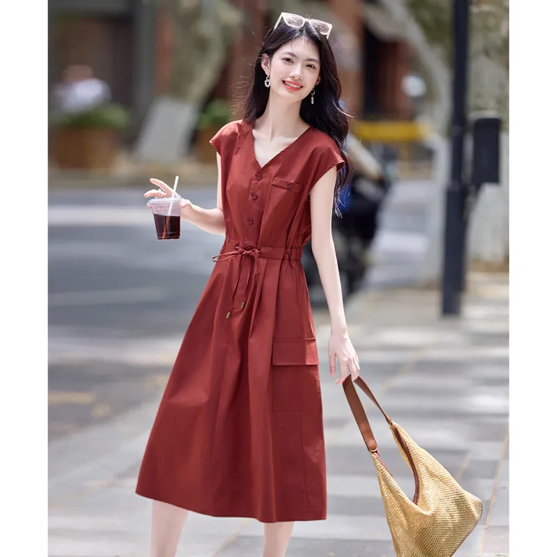 Still Quiet Short Sleeved Dress Women's-3