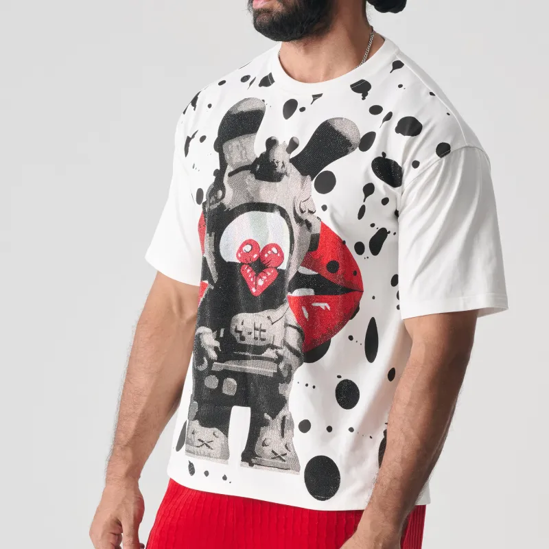 TCH T Shirt Unisex White With Black Logo-2