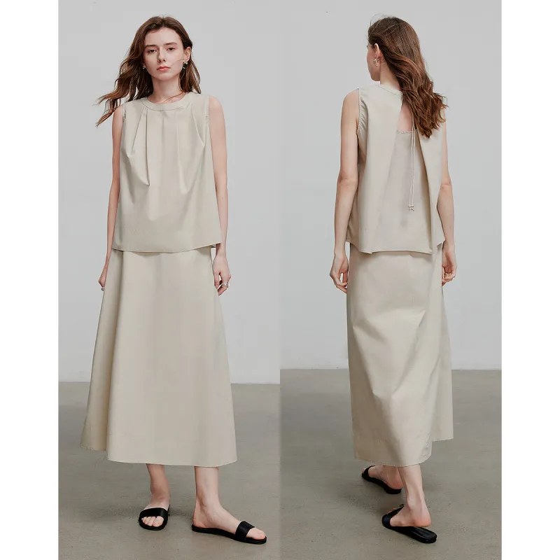 Initial Language Skirt Set Women's-3