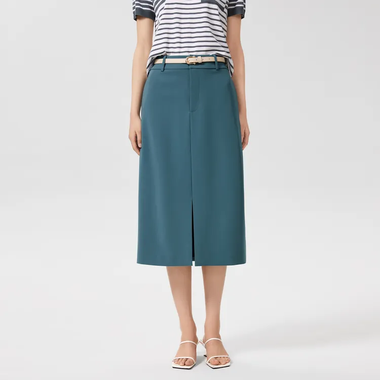 OVV Casual Long Skirts Women's Lake Blue 08-3