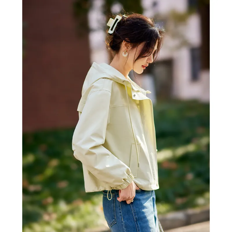 TERRE BLEUE Spring Fall Jacket Loose Fit Women's-4
