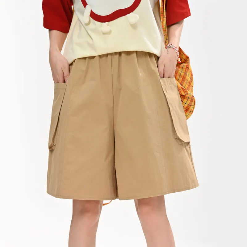 SNBL Casual Shorts Women's Khaki-2