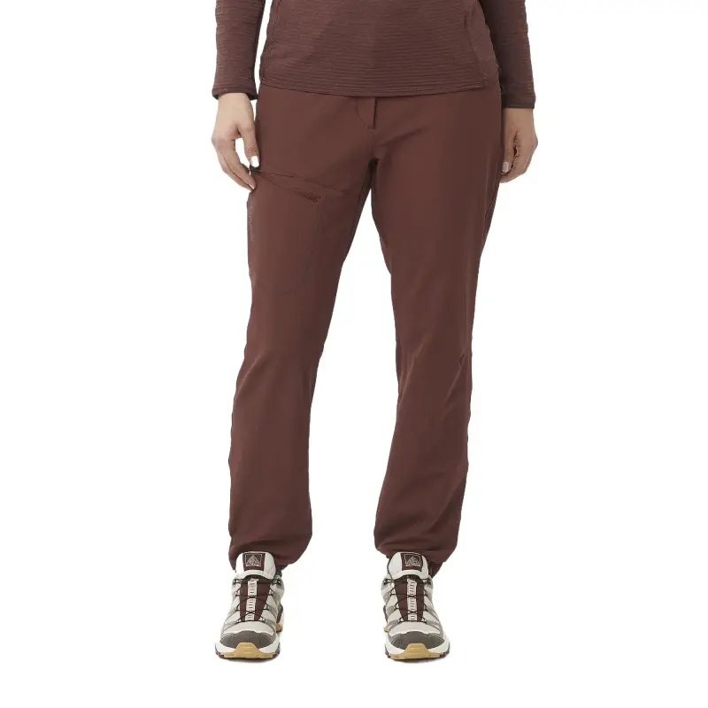 SALOMON WAYFARER Casual Pants Women's Rum Color-2