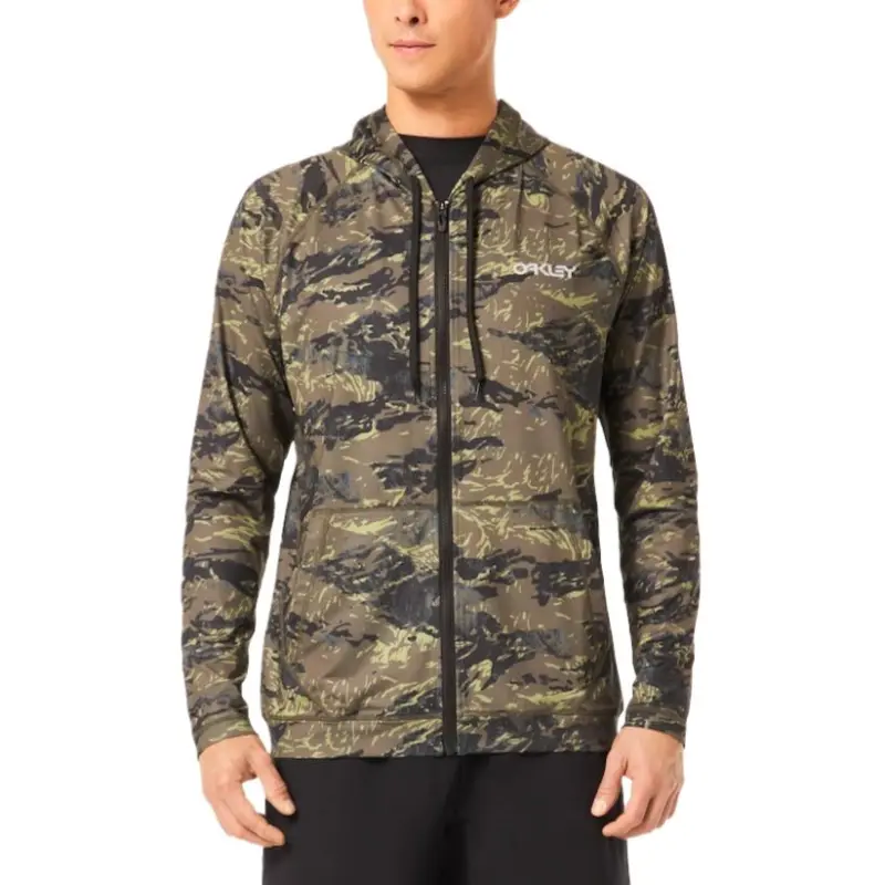 Oakley Sweatshirt Men's Tiger Mountain Camo Colorful Blue-3