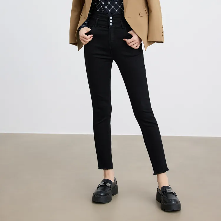 SHUIYUNJIAN Casual Pants Women's Black-3
