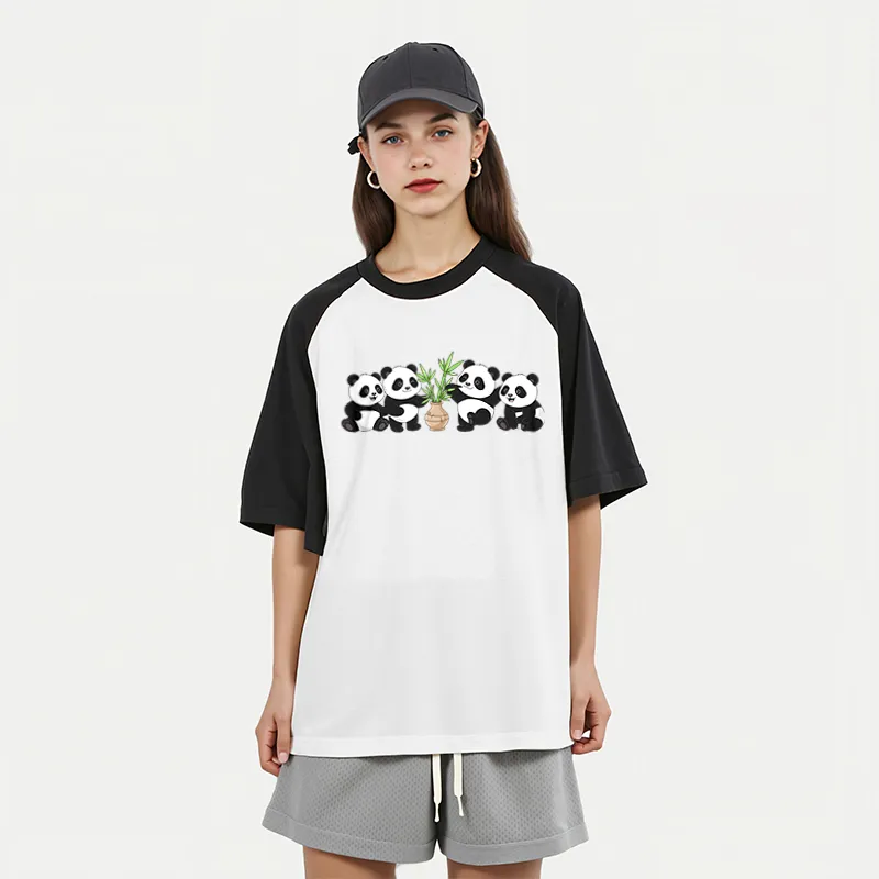 FAIRWHALE Drop Shoulder Sleeve T Shirt Women's-6