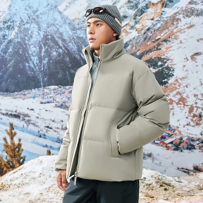 XTEP Down Jacket Unisex Water-Indigo Gray-3