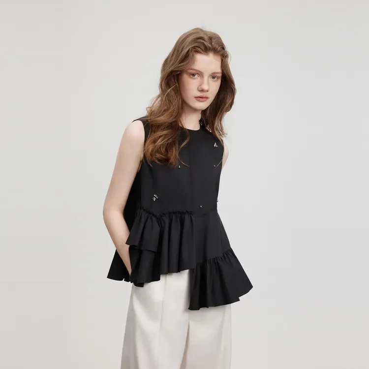 ELLE Shirts Women's Black-2