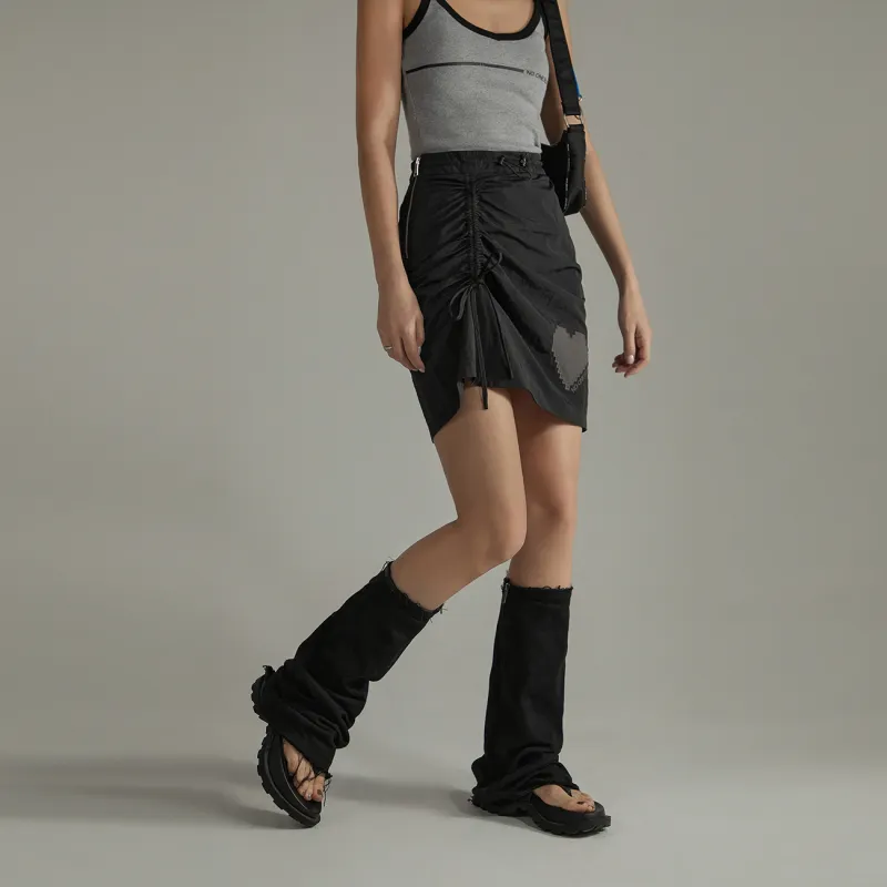 NO ONE ELSE Casual Short Skirts Women's Black-2