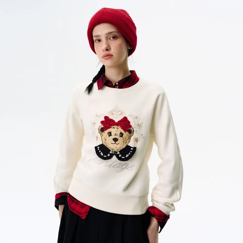 Teenie Weenie Sweatshirt Women's Ivory-3