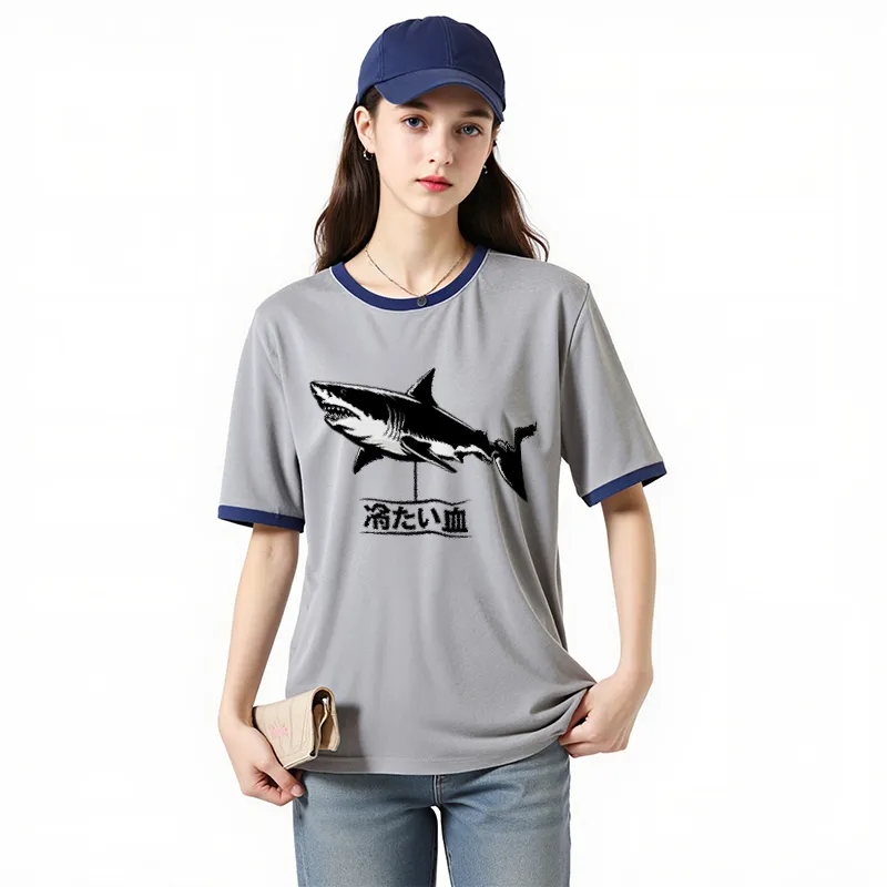 FAIRWHALE Drop Shoulder Sleeve T Shirt Women's-26