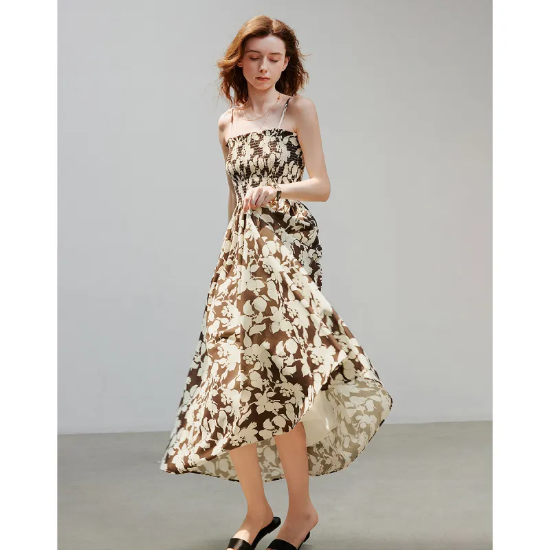 Initial Language Slip Dress Women's-2