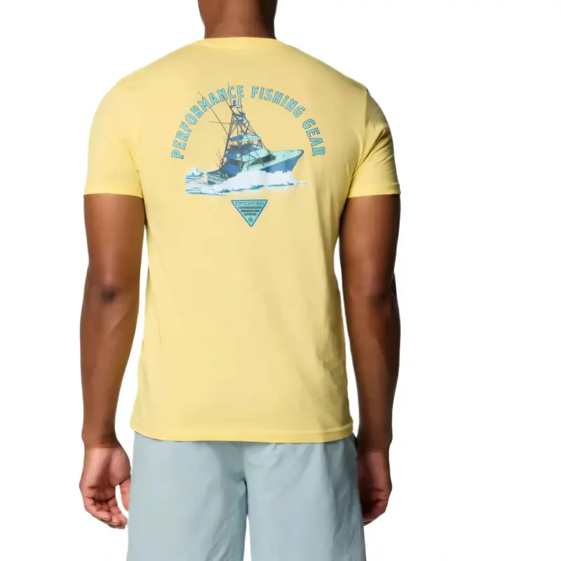 Columbia Jordy Graphic T-Shirt Men's Yellow-1