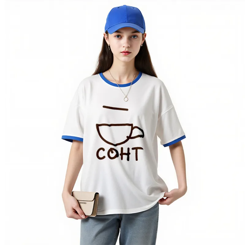 FAIRWHALE Drop Shoulder Sleeve T Shirt Women's-14
