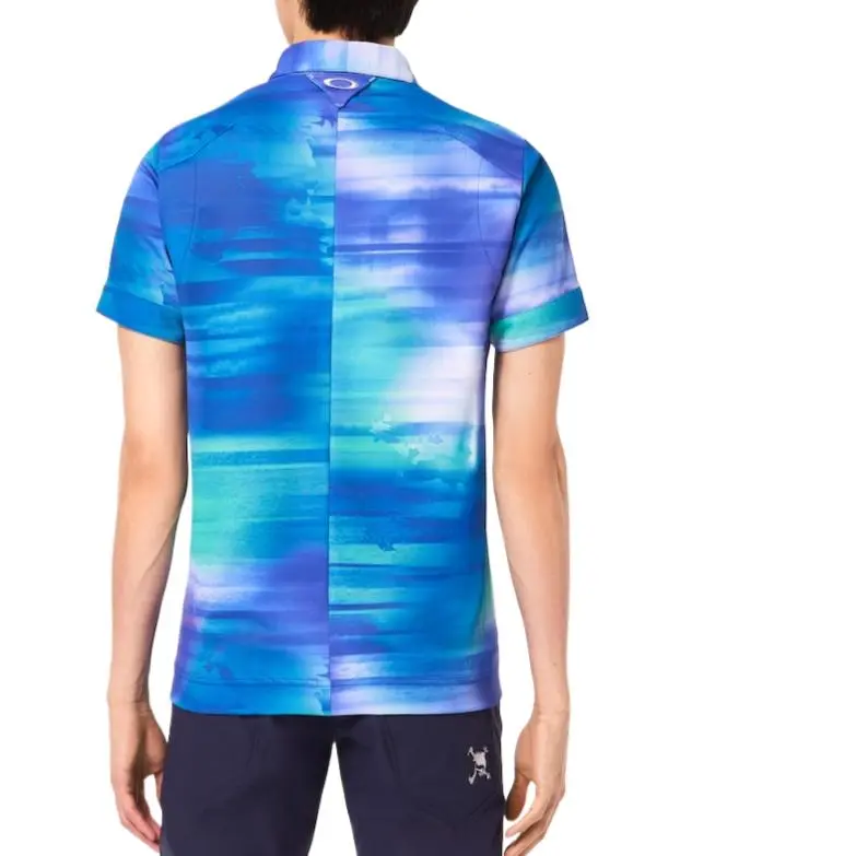 Oakley T-Shirt Men's Blue Print-4