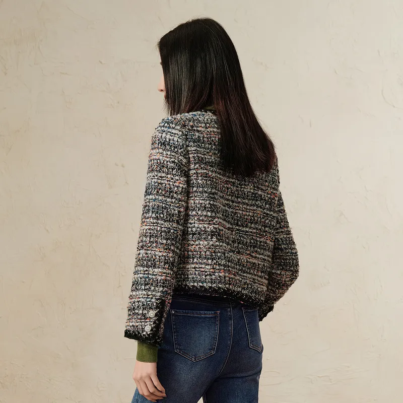 JZ. ANNAKRO Cropped Coat Women's Heather Gray-4