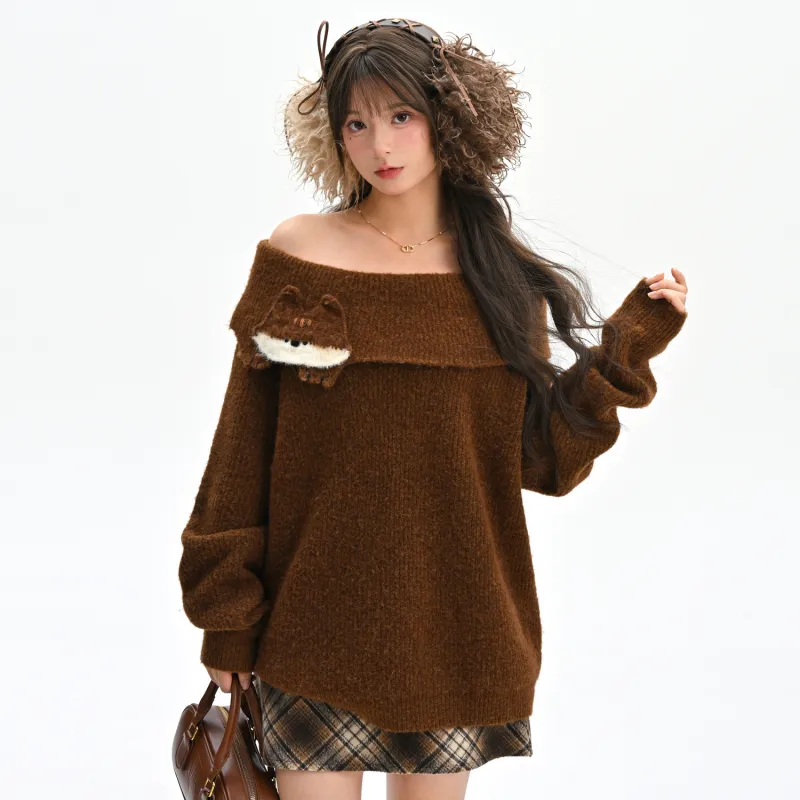 SNBL Sweaters Women's Brown-4