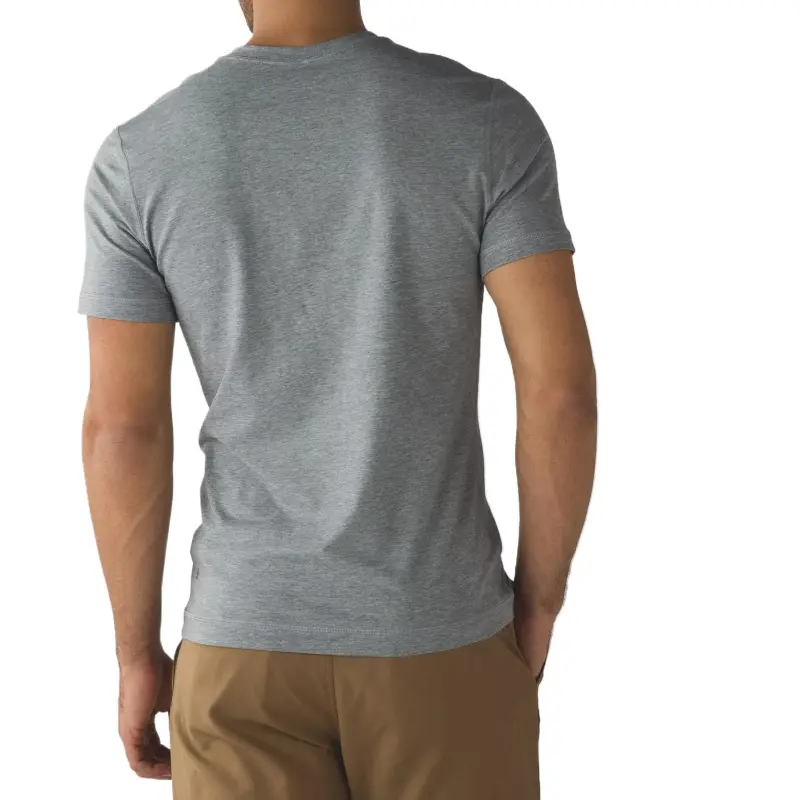 Lululemon 5 Year BasicV Neck T Shirt Men's Gray Heathered Medium Grey-1