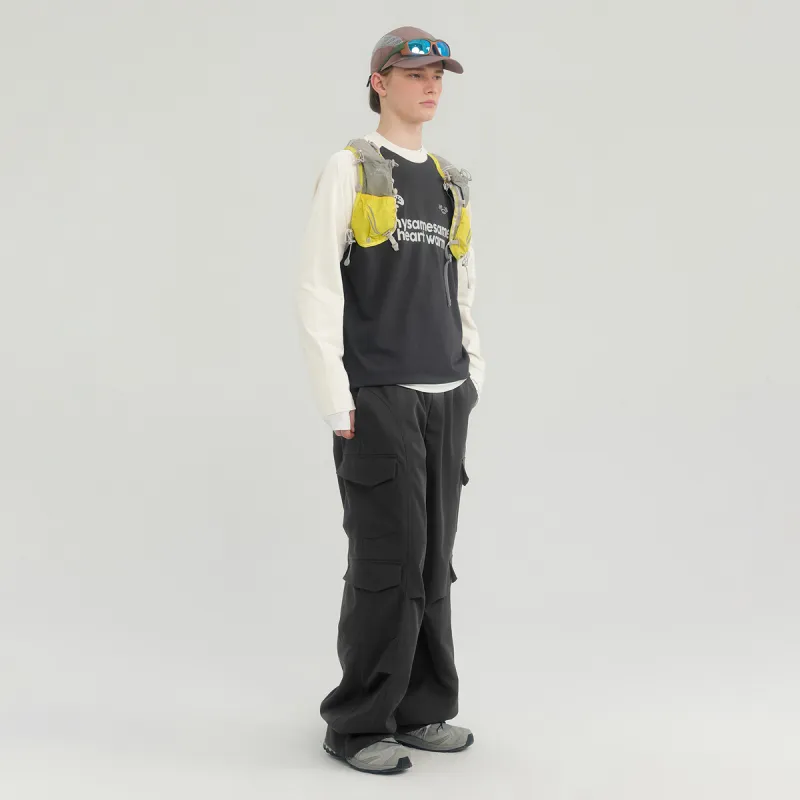 MYSAMESAME Casual Pants Unisex Dark Gray In Stock-5