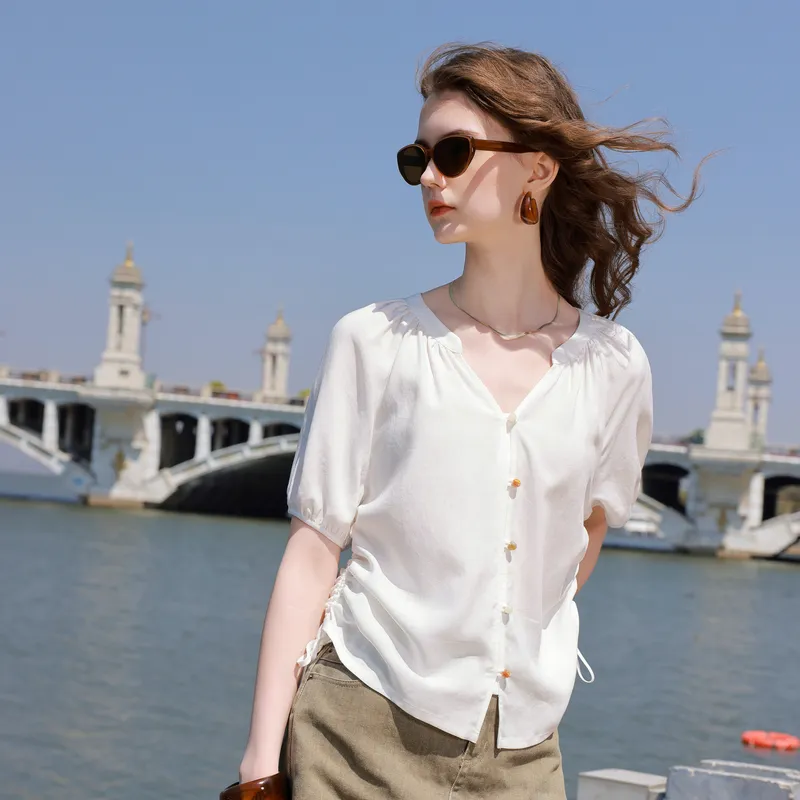 3COLOUR Shirts Women's Pearl White-6