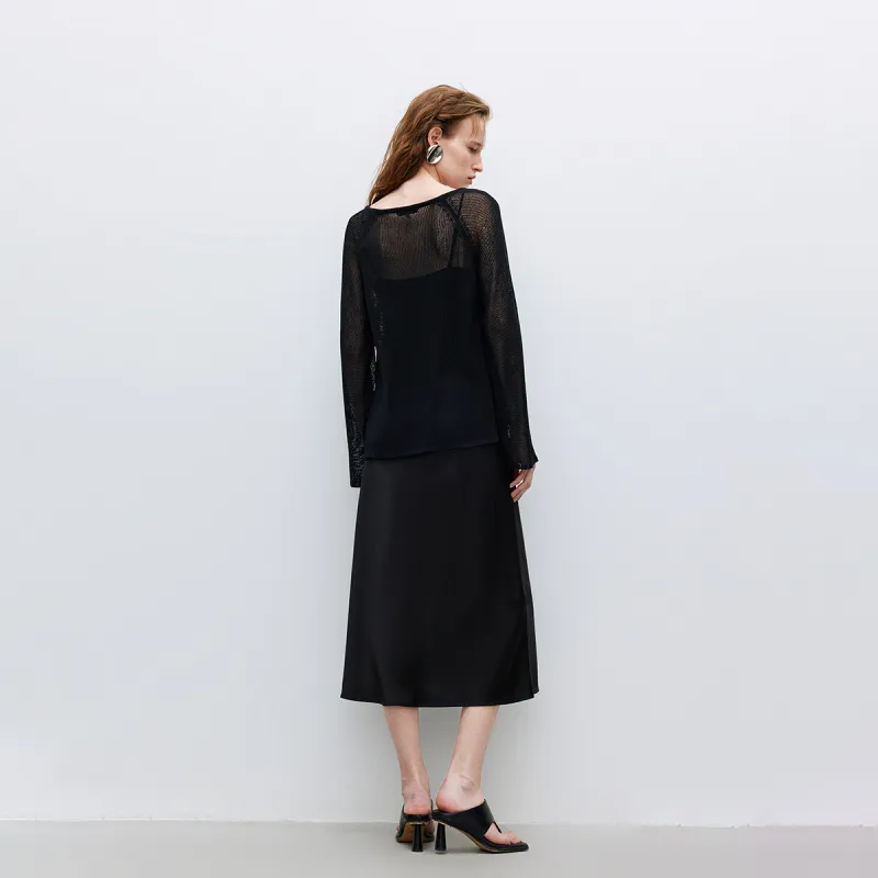ONLY Two Piece Skirt Sets Women's Black-4