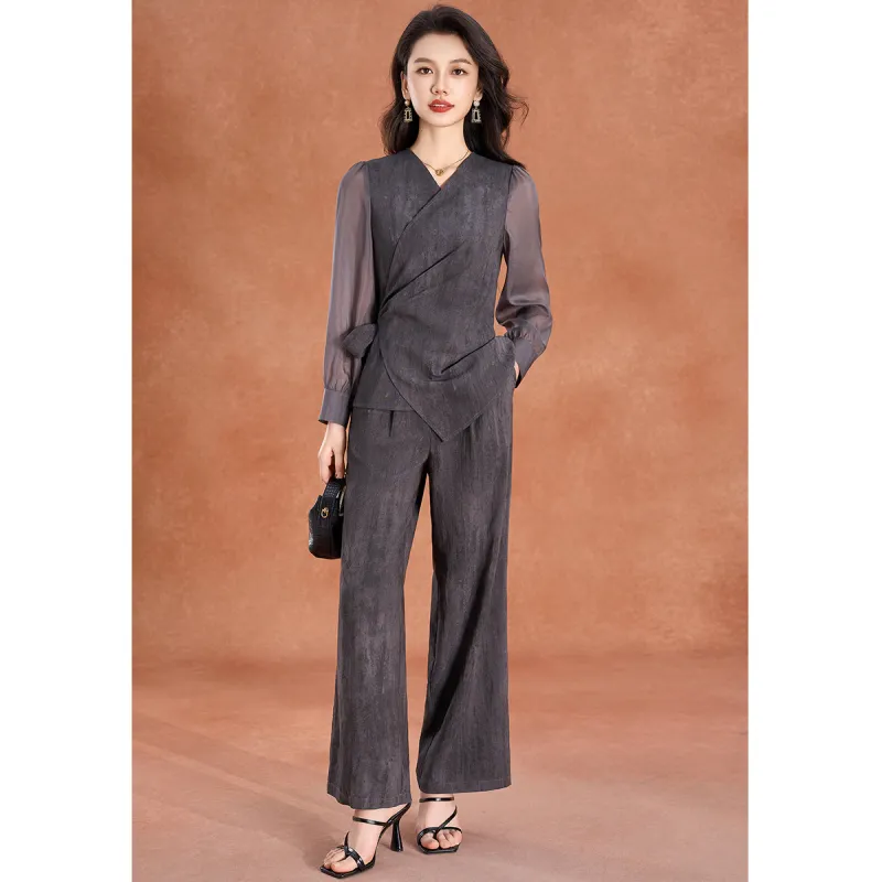 Mylan Summer Casual Suit Cinched Waist Women's-6