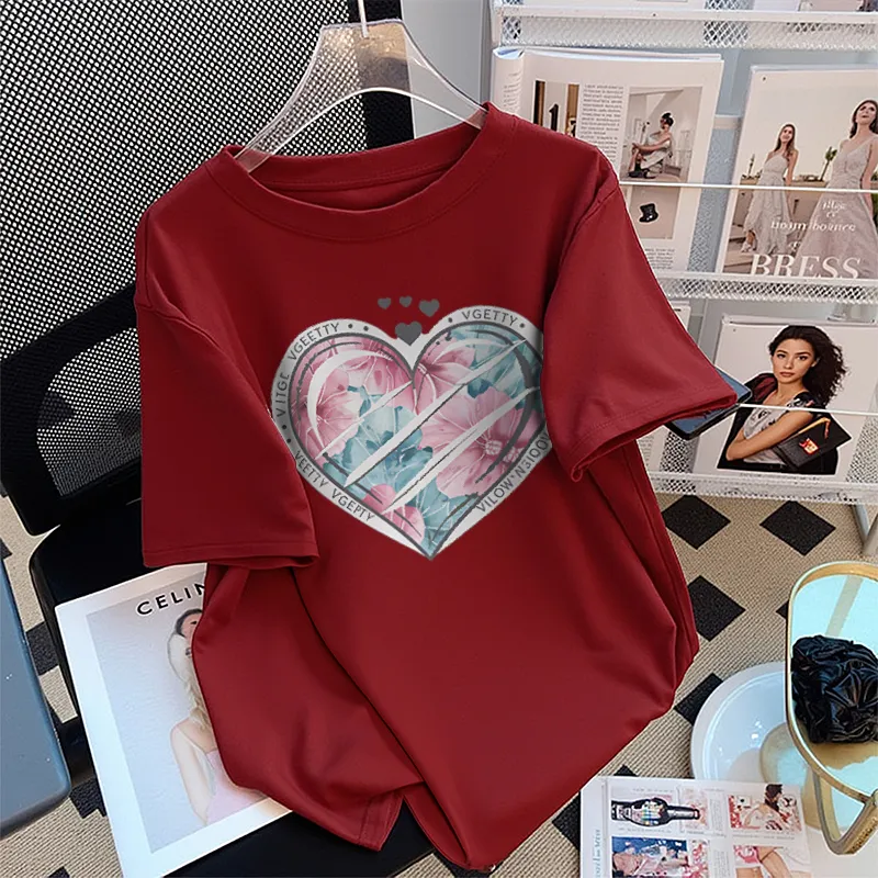 FAIRWHALE Drop Shoulder Sleeve T Shirt Women's-8