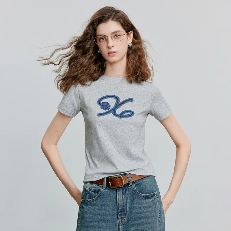 Initial Language T Shirt Women's-10