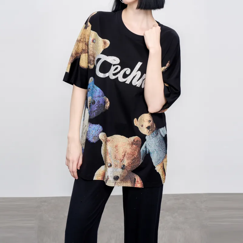 TCH T Shirts Women's Black-4