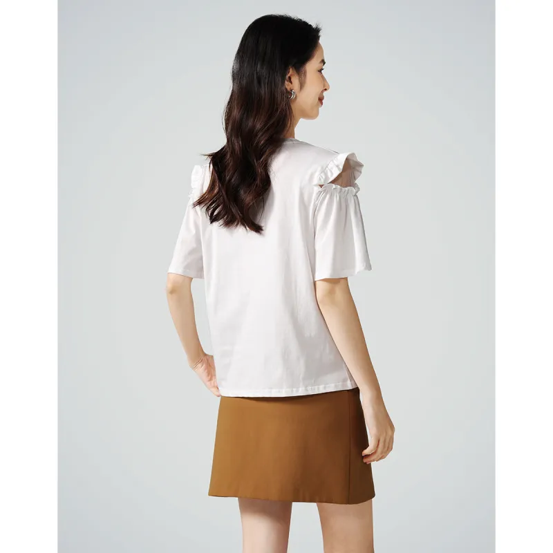 Love Elaine T Shirt Women's White-6