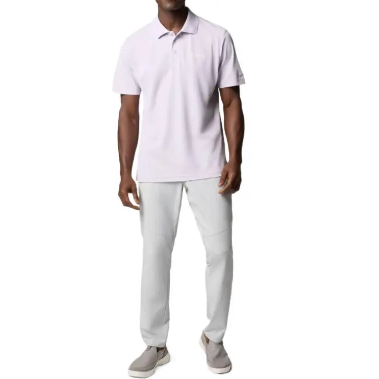 Columbia PFG Freezer Polo Shirt Men's Lavender Pearl-3