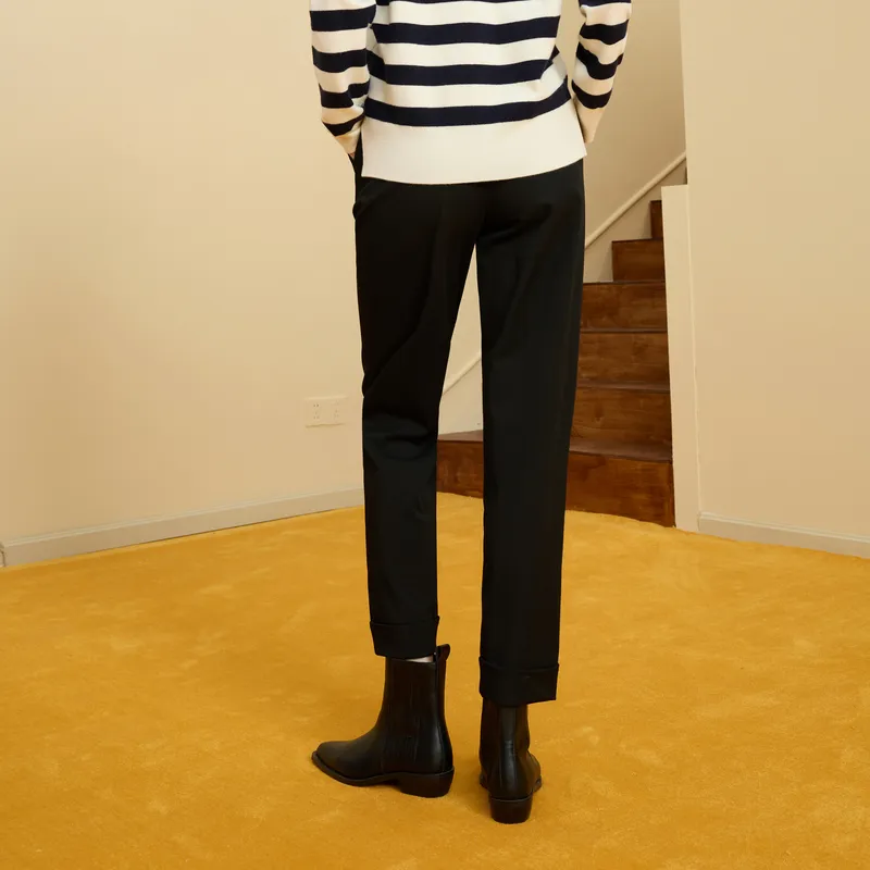 3COLOUR Casual Pants Women's Classic Black-5
