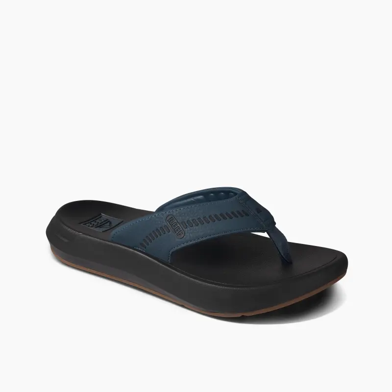 REEF Rubber Sole Odor-Resistant Quick Dry Slip-Resistant Flip Flops Men Black-2