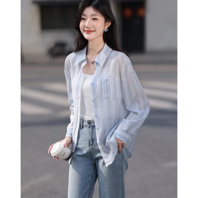 Like The Age Of Water Shirt Women's Blue-2