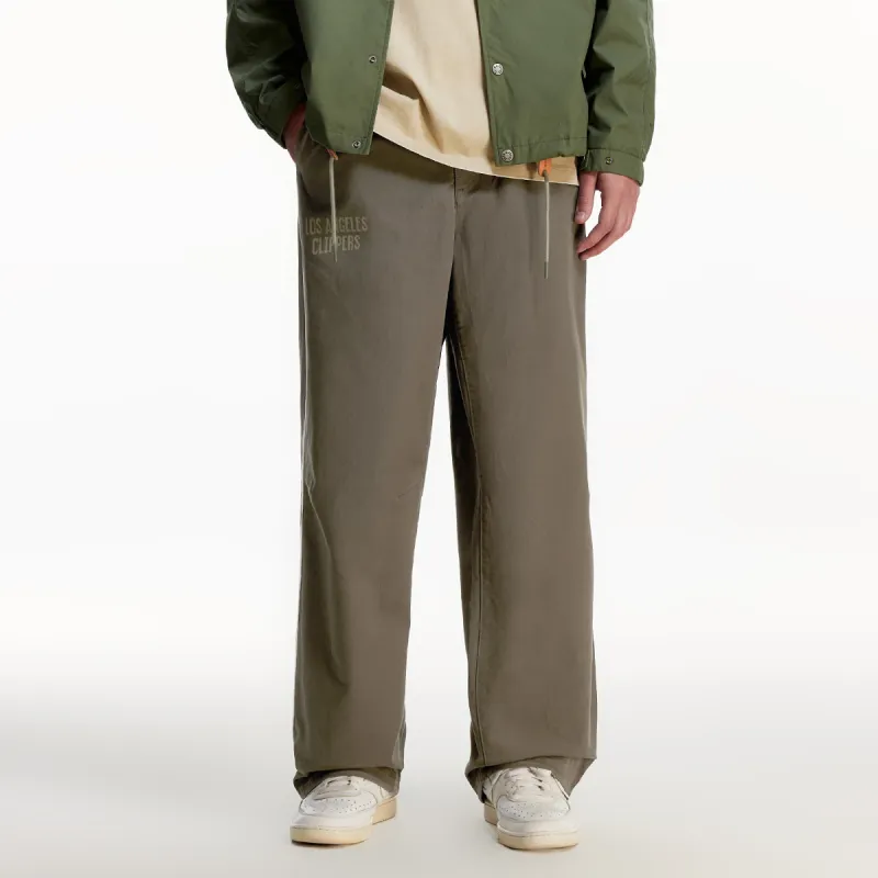 JACK JONES· JACK & JONES NBA Co brand Casual Pants Men's Black Olive-4