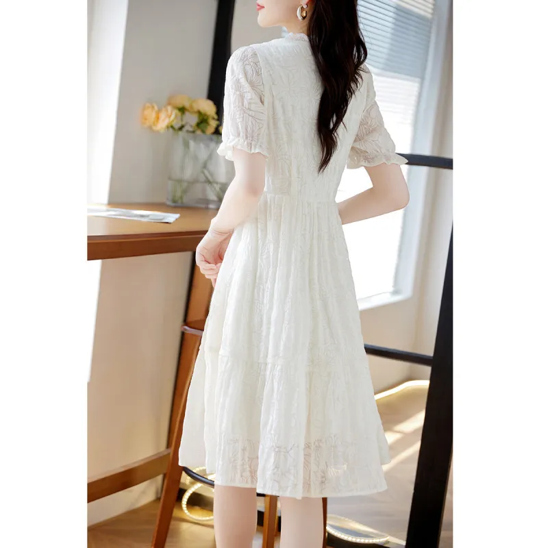 Still Quiet Short Sleeved Dress Women's-4