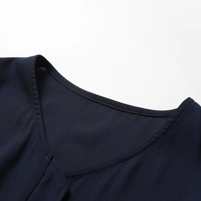 Like The Age Of Water Summer Shirt Regular Women's Navy Blue-5