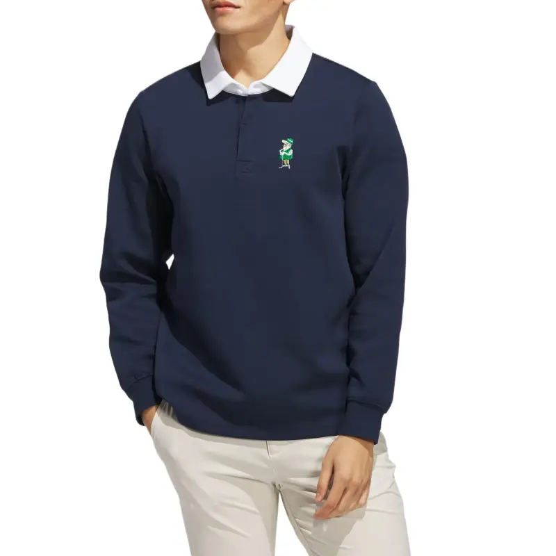 Adidas CLASSIC CHIP RUGBY SHIRT Polo Shirt Men's College Navy-1