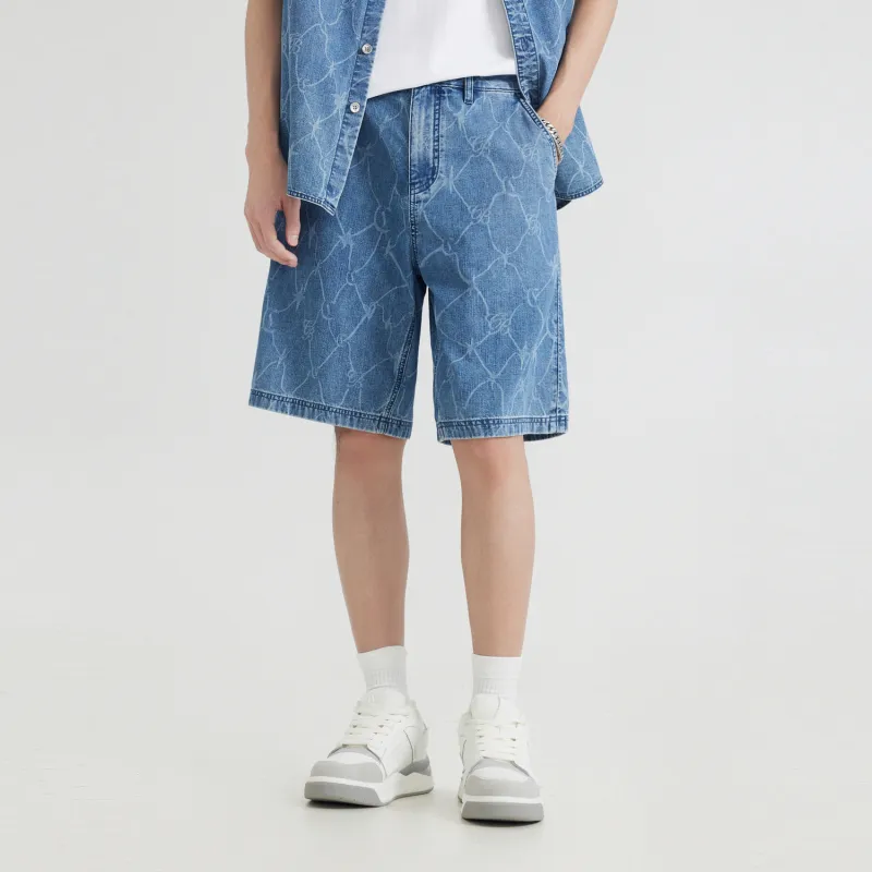 Cabbeen Denim Shorts Men's Cerulean 47-2