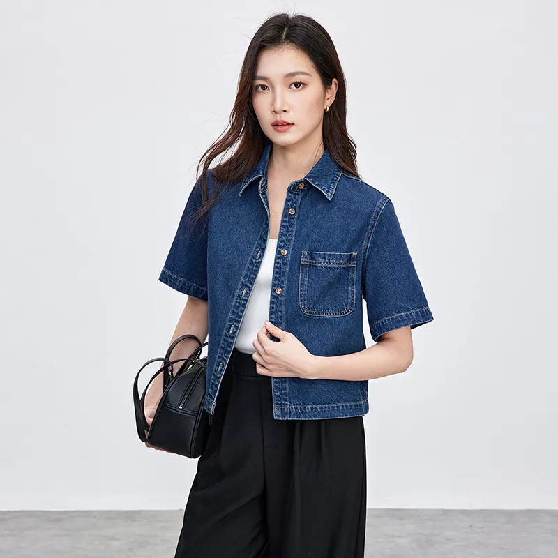 SENTUBILA Denim Jackets Women's-3