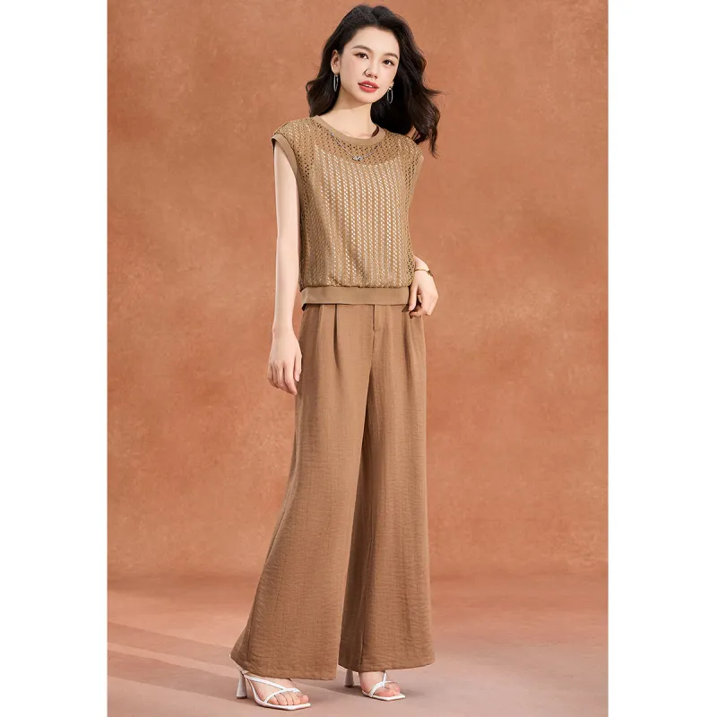 Mylan Casual Suits Women's Coffee-1