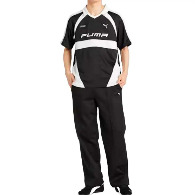 PUMA Soccer Jersey Unisex Black White-4