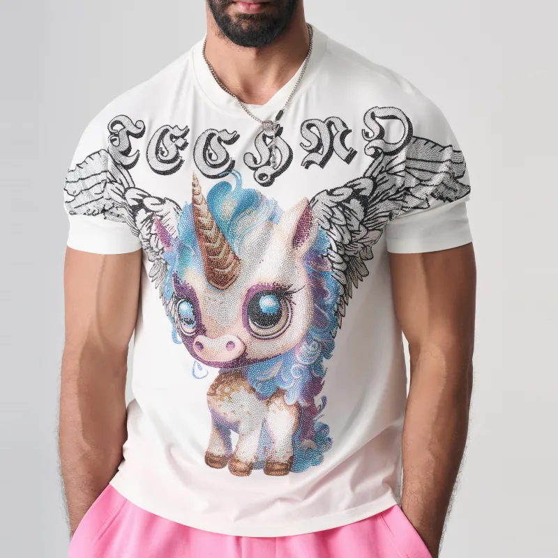 TCH T Shirt Unisex White With Silver Logo-3