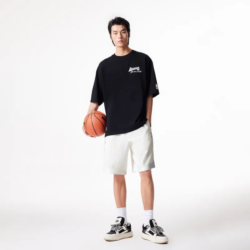 JACK JONES· x NBA Casual Shorts Men's A06 Raw White-3