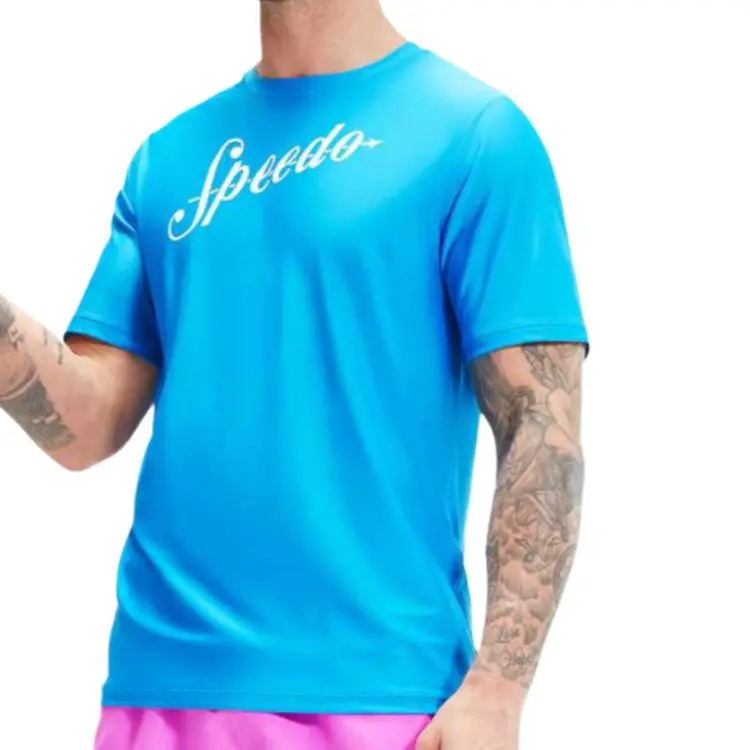 Speedo T Shirts Men Blue-3