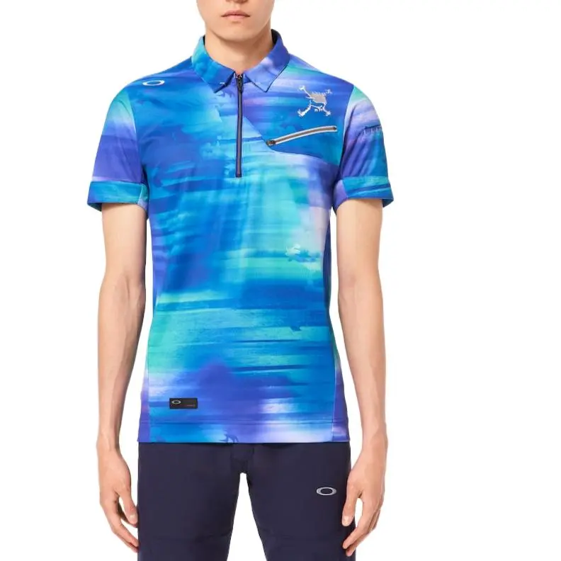 Oakley T-Shirt Men's Blue Print-3