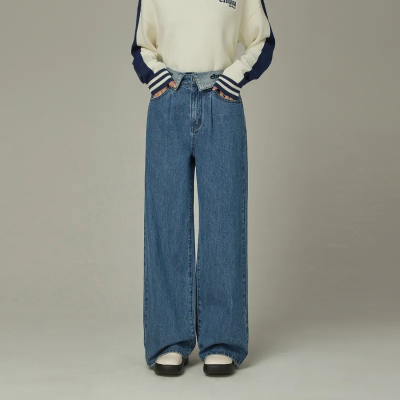 CHUU Jeans Women's Denim Blue-3