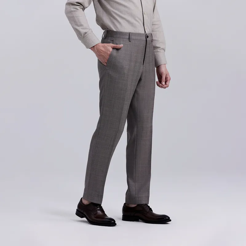 GOLDLION Suit Trouser Men's Light Coffee-2